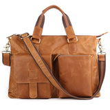 Leather Satchel Bag Laptop Bag Full Grain Leather Briefcase for Men, Shoulder Bag, Top Handle Bag, Gift for Him 5629