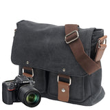 Canvas Camera Bag Case Crossbody Bag Shoulder Bag Messsenger Bag Briefcase Business Bag Casual Commuter Bag For Gift
