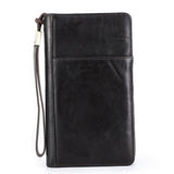 Men's Wallet Leather Purse Leather Hand Bag Card Package Storage Bag Holder For Gift