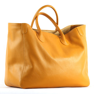 Minimalist Women Leather Tote Bag, Single Shoulder Bag Personalized Handbag Gift for Her