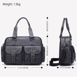 Leather Satchel Bag Laptop Bag Full Grain Leather Briefcase for Men, Shoulder Bag, Top Handle Bag,Graduation Gift for Him 4601