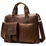 Personalized Full Grain Leather Briefcase Men, Leather Satchel,Gift for Him, Work Bag 4544