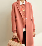 Women Coat Mid-Length Winter Wool Coat Jacket/0959