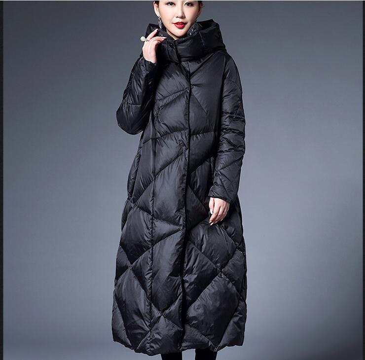 Women Winter Puffer Coat,Light Weight 90% Duck Down Jackets, Hooded Lo ...
