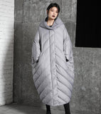 Women Winter Loose Puffer Coat Long Warm Women Long Down Coat 2001