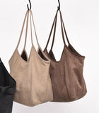 Suede Women Big Bags Simple Style Women Hand Bags Shoulder Bag
