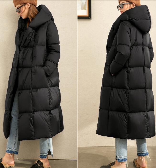 Cocoon Women Long Winter Puffer Coat Thick Coat Warm Down Coat