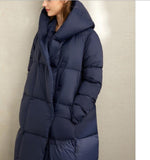 Cocoon Women Winter Puffer Coat Loose Side Pockets Women Down Coats 2661