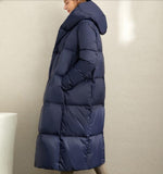 Cocoon Women Winter Puffer Coat Loose Side Pockets Women Down Coats 2661