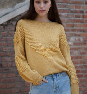 O Neck Short loose Women Tops Woolen Knit Sweater