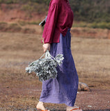 Purple  Women's Skirts SJ98409