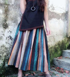 Colorful Striped Women's Skirts SJ98409