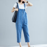 Blue Denim Spring Overall Women Casual Jumpsuits PZ97251