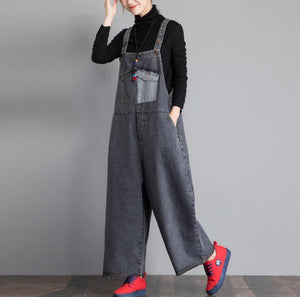 Casual Spring Denim Overall Women Jumpsuits PZ97251