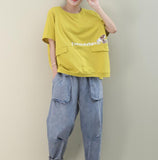 Loose Spring Casual Women Cotton Tops WG961707