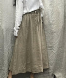 Casual linen loose Women's Skirts  DZA2005106