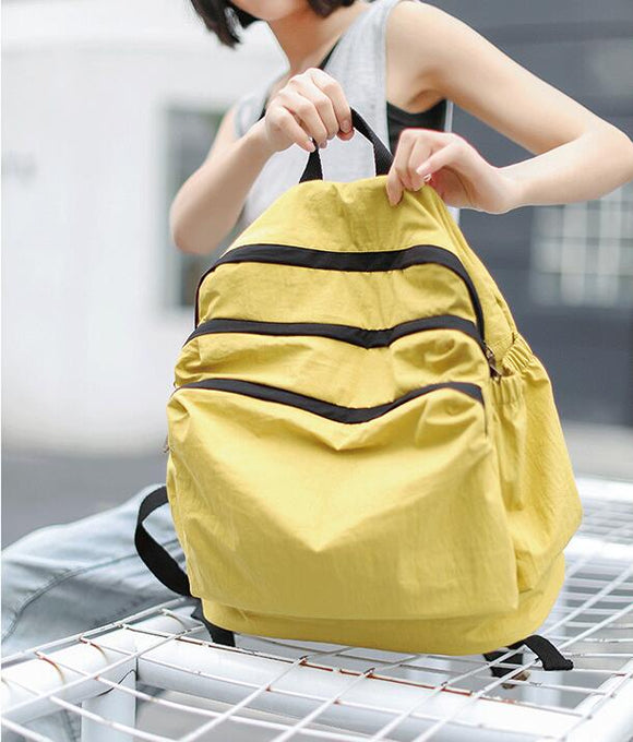 Casual Large Backpack Simple Women Travel Shoulder Bag 020