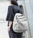 Casual Large Backpack Simple Women Travel Shoulder Bag 020