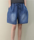 Loose Denim Cotton Pants Summer Women Shorts