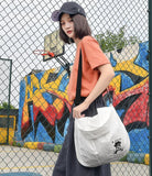Women Backpack cotton Linen bag  shoulder strap single shoulder bag