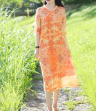 Women Dresses Ramie Casual Spring Linen Women Dresses SSM97215