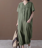 Summer  Women Casual Cotton Linen Jumpsuits PZ97251