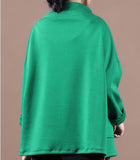 Green Women Casual Hooded Parka Plus Size Fall Short Coat Jacket JT200945