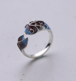 Vintage Silver Ring Engagement Ring Wedding Ring 0011