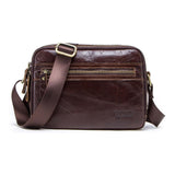 Men Leather Shoulder Bag Crossbody Bag Messenger Bag Leather Portfolio Leather Men's bag 0950