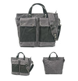 Canvas Leather Tote Handbag Crossbody Bag Shoulder Bag Large Capacity Contrast Stitching Handbag For Gift