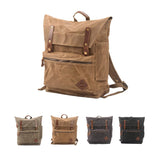 Men's Canvas Backpack Bag Travel Bag Outdoor Vintage Durable Sports Bag Large Capacity Bag Leather Backpack For Gift