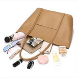 Minimalist Women Leather Tote Bag Single Shoulder Bag Everyday Use Shopping Handbag Large Capacity Gift for Her
