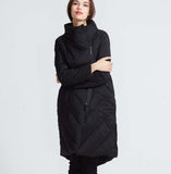 High Collar Women Winter Coat,Thick 90% Duck Down Puffer Jackets Warm Down Coat Any Size