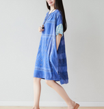 Women Dresses Long Sleeve Casual Summer Cotton Linen Women Dresses CNHK07263