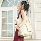 Large Casual Simple Style Women Backpack Shoulder Bag