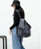 Casual Cotton Simple Women Travel BackPack Shoulder Bag