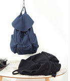 Cotton Simple Women Travel Packback Shoulder Bag