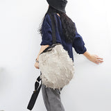 Cotton Linen Women Bags Simple Style Women Backpack Shoulder Bag