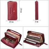 Ladies Leather Wallet Hand Bag Purse Card Package Clutch Bag Storage Bag For Gift