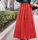 Long Ramie Women's Skirts SJ98409