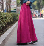 Long Ramie Women's Skirts SJ98409