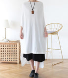 Irregular Loose Summer Long Women Dresses Plus Size AMT962332