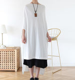 Irregular Loose Summer Long Women Dresses Plus Size AMT962332