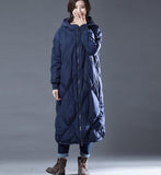 Plus Size Hooded Loose Women Down Coat Winter Duck Down Jackets/9900