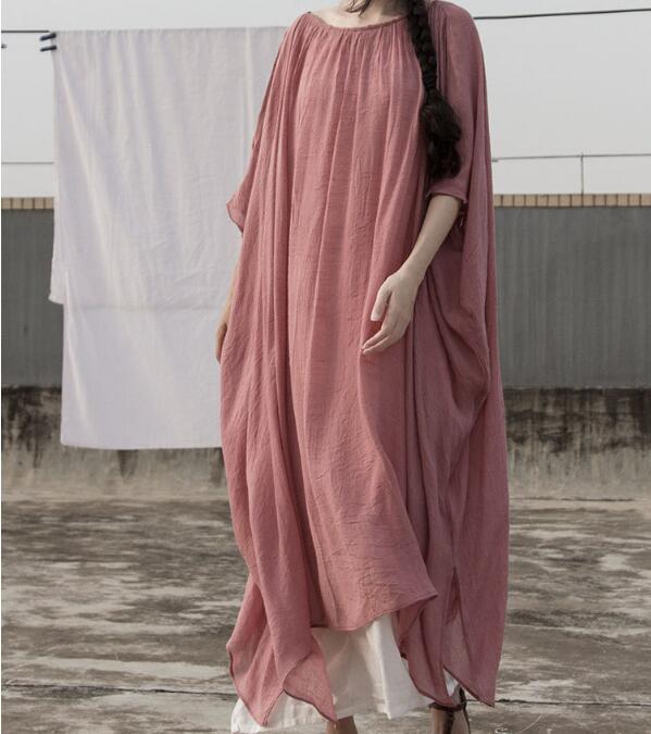 Loose Fitting Women Cotton Dresses Summer Dresses Women Sleeveless Dresses D9504 Loose Fitting Women Cotton Dresses Summer Dresses Women Sleeveless Dresses D9504