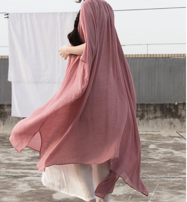 loose fitting cotton summer dresses Summer Dress Soft Cotton Dress Casual Loose Robes Half Sleeves Shift Dress Boho Maxi Dresses Customize Dress Plus Size Clothing Linen Dress