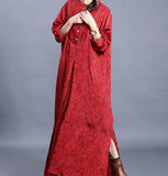 Large Hem  Linen Cotton Women Maxi Dresses  LVSG200122
