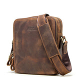 Personalized Men's Leather Shoulder Bag Messenger Bag Crossbody bag Retro Leather Bag Gift for Him