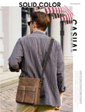 Men's Leather Shoulder Bag, Crossbody bag,Personalized  Messenger Bag Retro Leather Bag Gift for Him