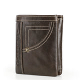 Men's Leather Wallet Purse Card Package Hand Bag Clutch Bag Storage Bag For Gift